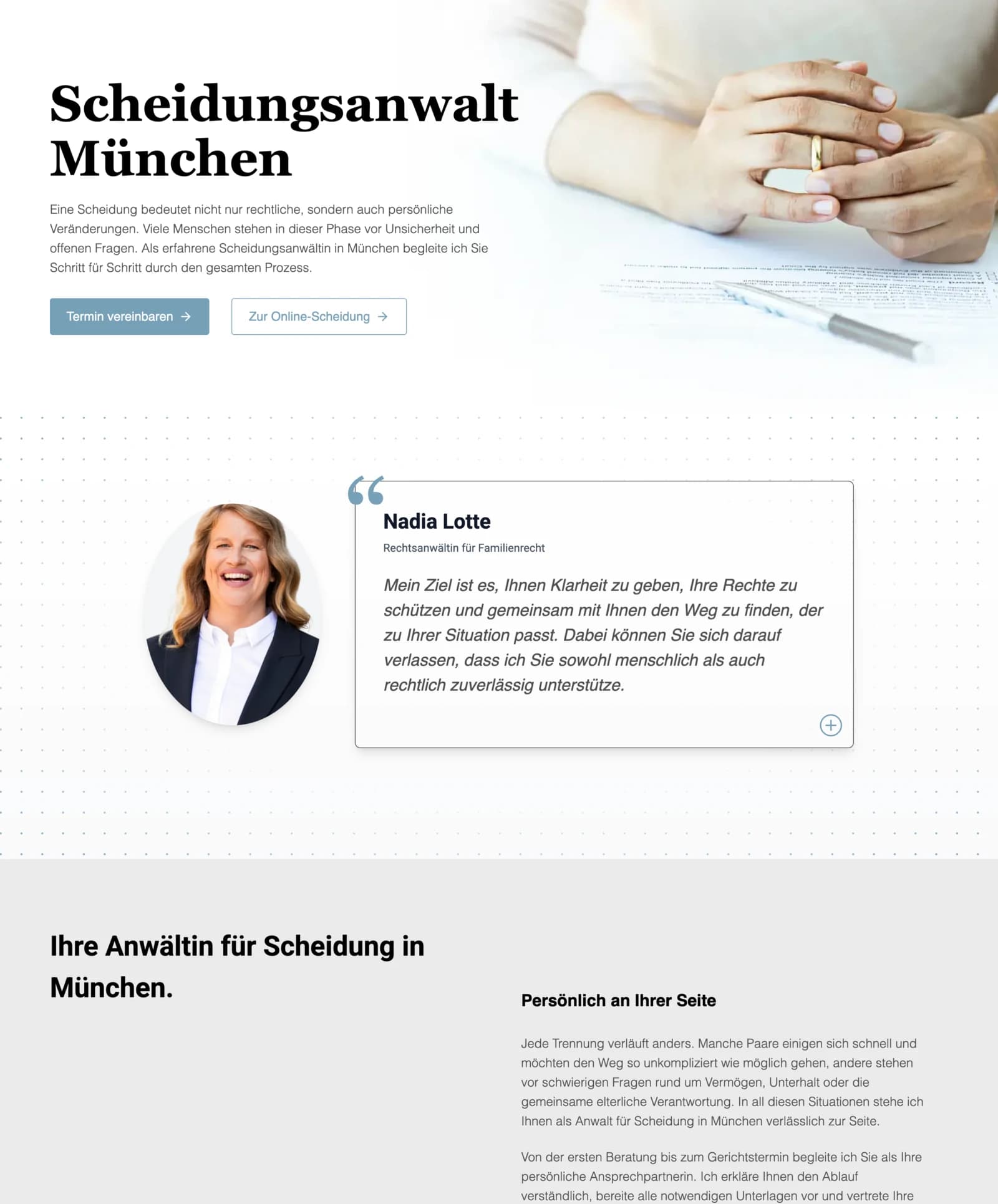 Kanzlei Lotte Website