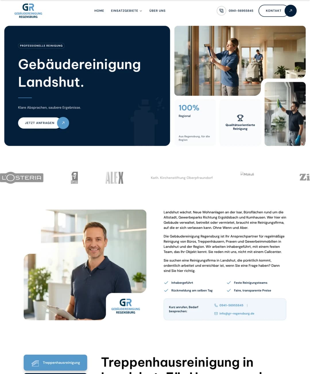 GR Regensburg, Gebäudereinigung | uncamino Referenz