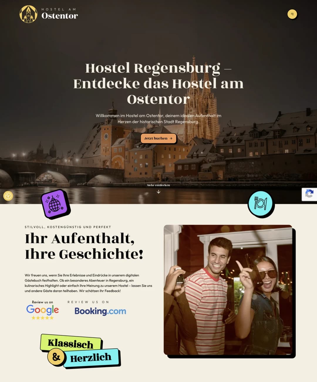 Hostel am Ostentor, Hostel Website | uncamino Referenz