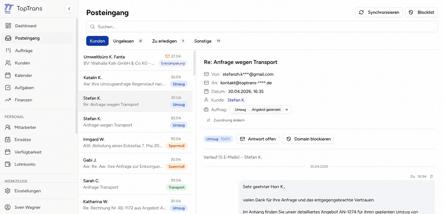 KI klassifiziert deine Inbox Mockup