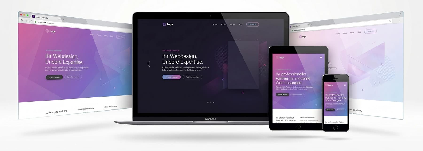 Webdesign Beispiel uncamino, moderne Website aus Regensburg